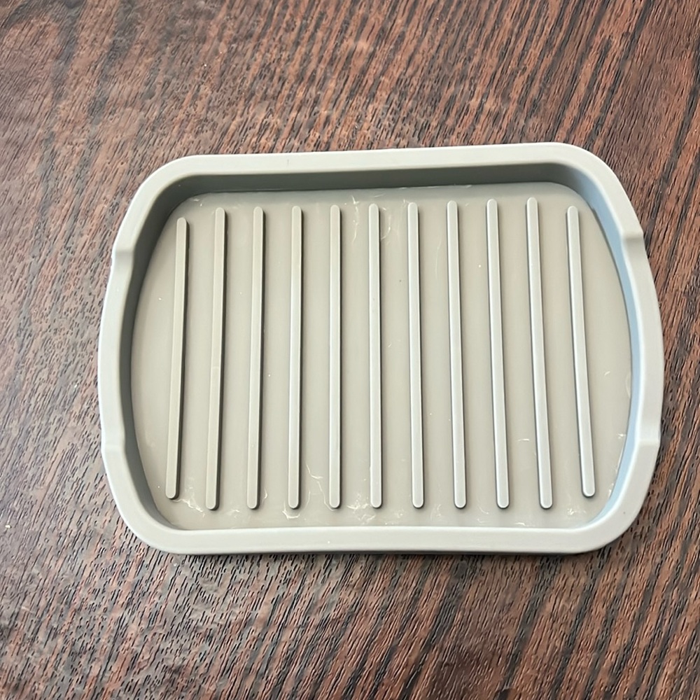 Gray Silicone Dish Soap Holder